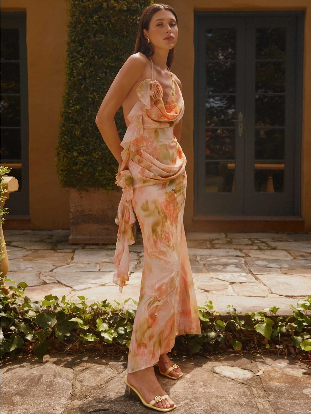 Peppermayo Diedre Rose Strappy Maxi Dress - Sunset Floral
Sunset Floral / CA 4